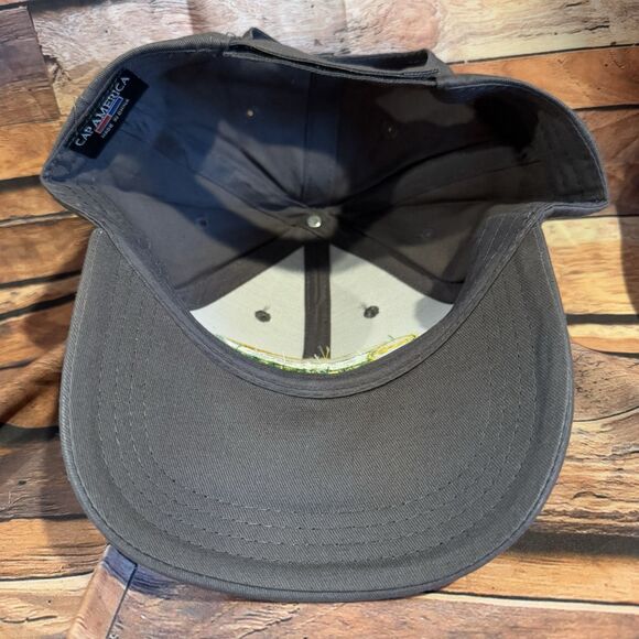 Hurst Farm Supply HFS Gray Baseball Cap Hat Green Yellow Logo Adjustable Farm - Picture 6 of 7